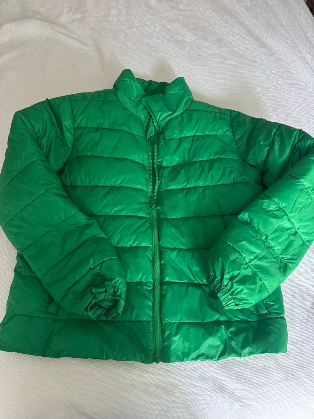 Nordstrom Kids Bright Green Quilted Puffer Jacket